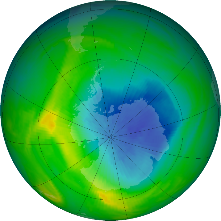 Ozone Map 1982-10-25